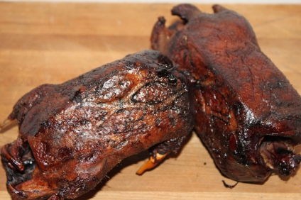 how to cook duck on a gas grill